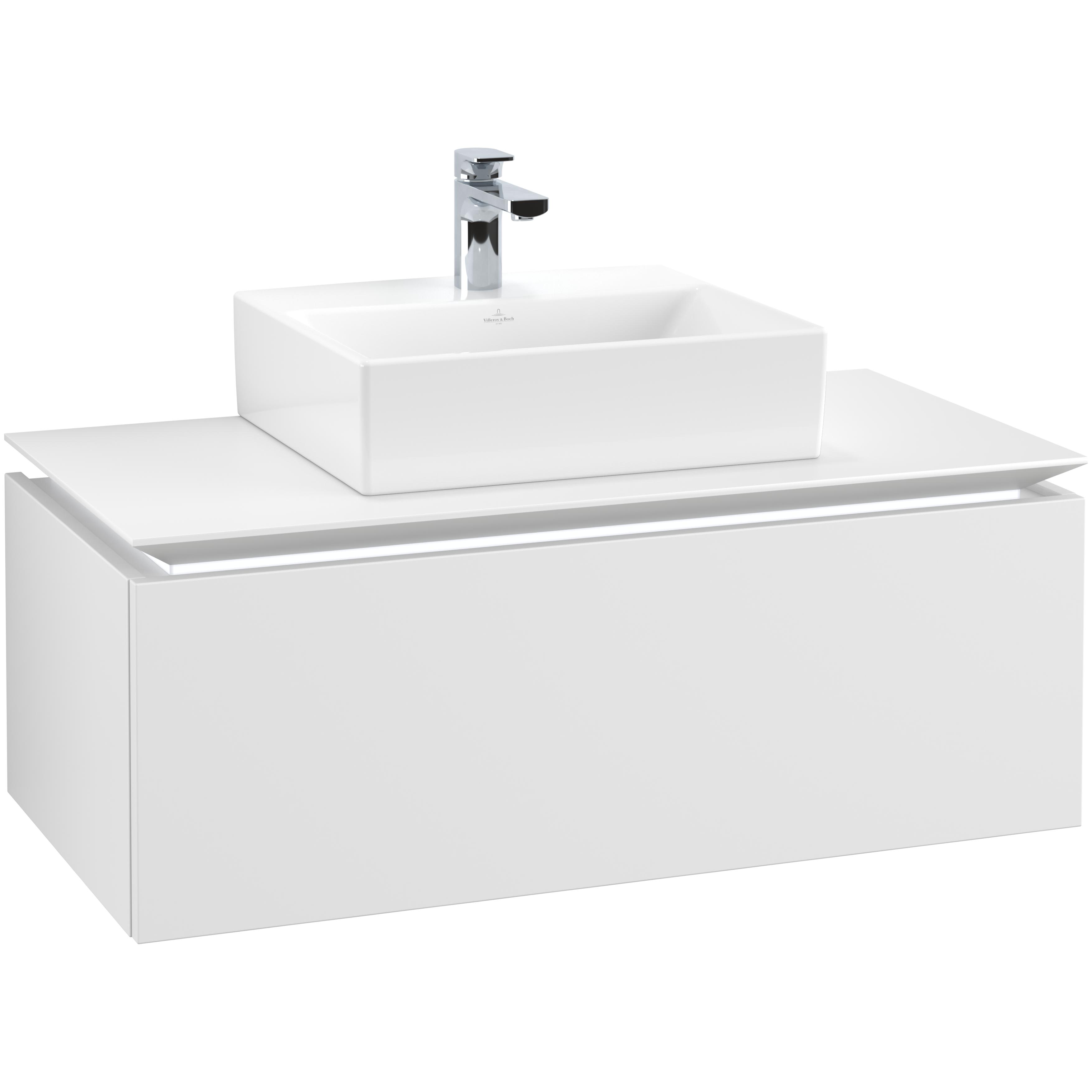 Tvättställsskåp Villeroy & Boch Legato Kompakt 1000 med 1 Låda för Tvättställ från Memento | badrum - badrumsmobler - tvattstallsskap-och-kommod | KakelKungen
