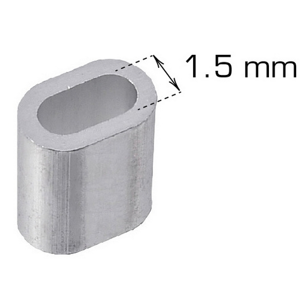 Vaierlås Home it Aluminium 5 stk