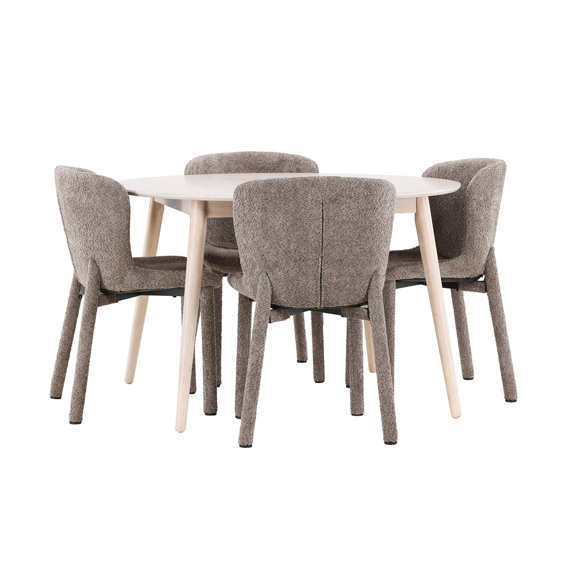 Spisegruppe Venture Home Flora Ø120 cm med 4st Astoria Spisestoler