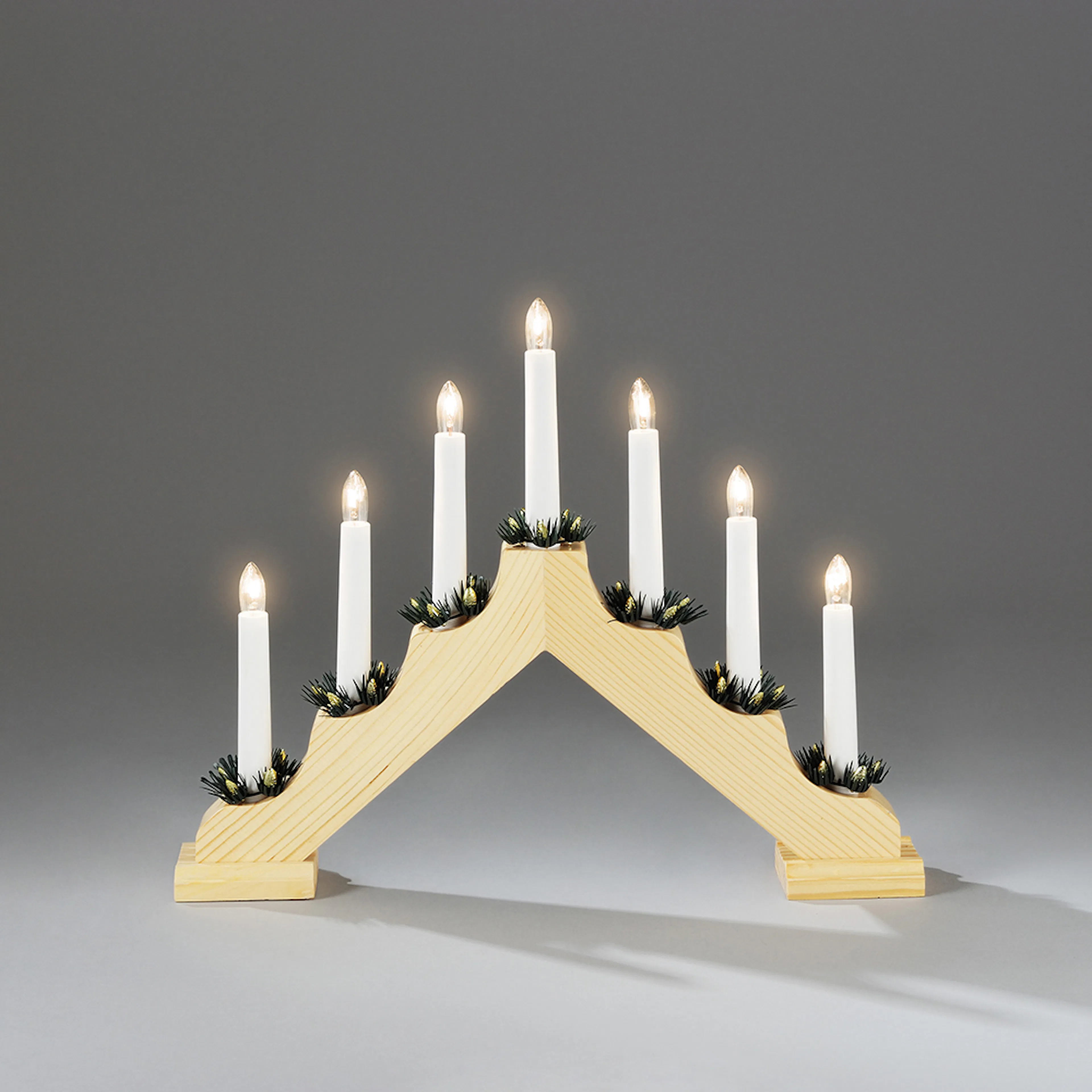 Adventstake Gnosjö Konstsmide 7L med Mansjetter H30