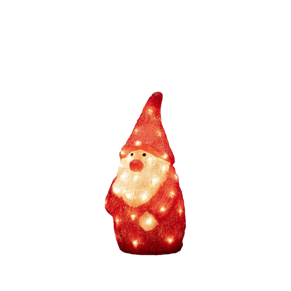 Dekorasjonsfigur Gnosjö Konstsmide Nisse Akryl 38 cm 40 LED