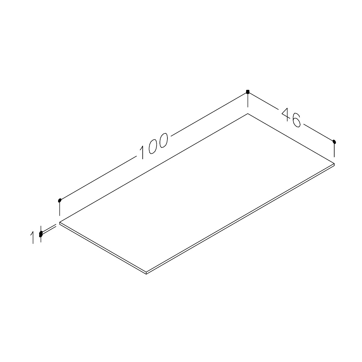 Benkeplate Korsbakken HPL
