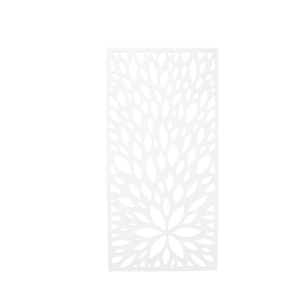 Designskärm Fleur 790x1590x18mm Vit Hvit