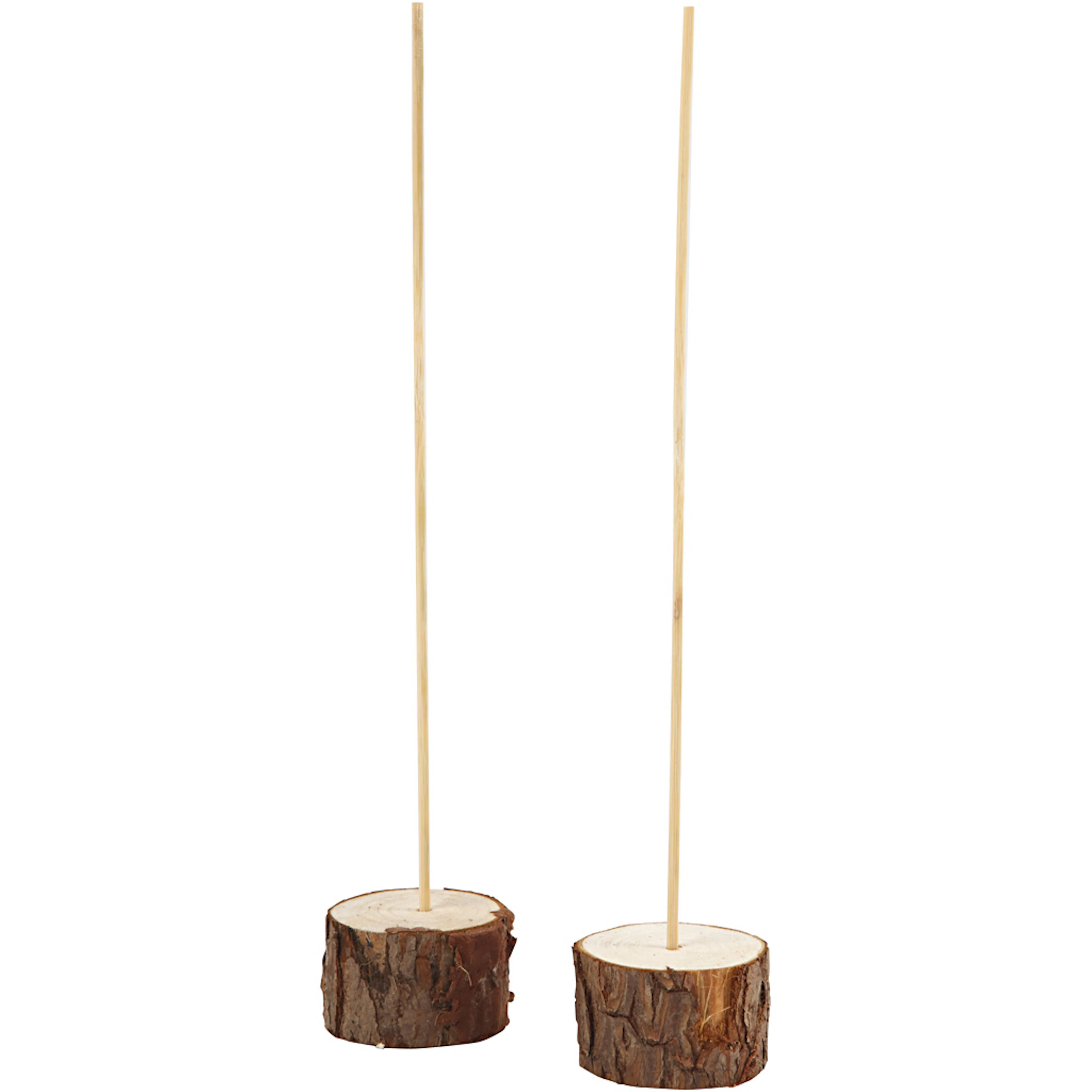 Trefot Creativ Company med Tilhørende Pinne H 3 cm Dia 5 cm 2 sett/1 Pk