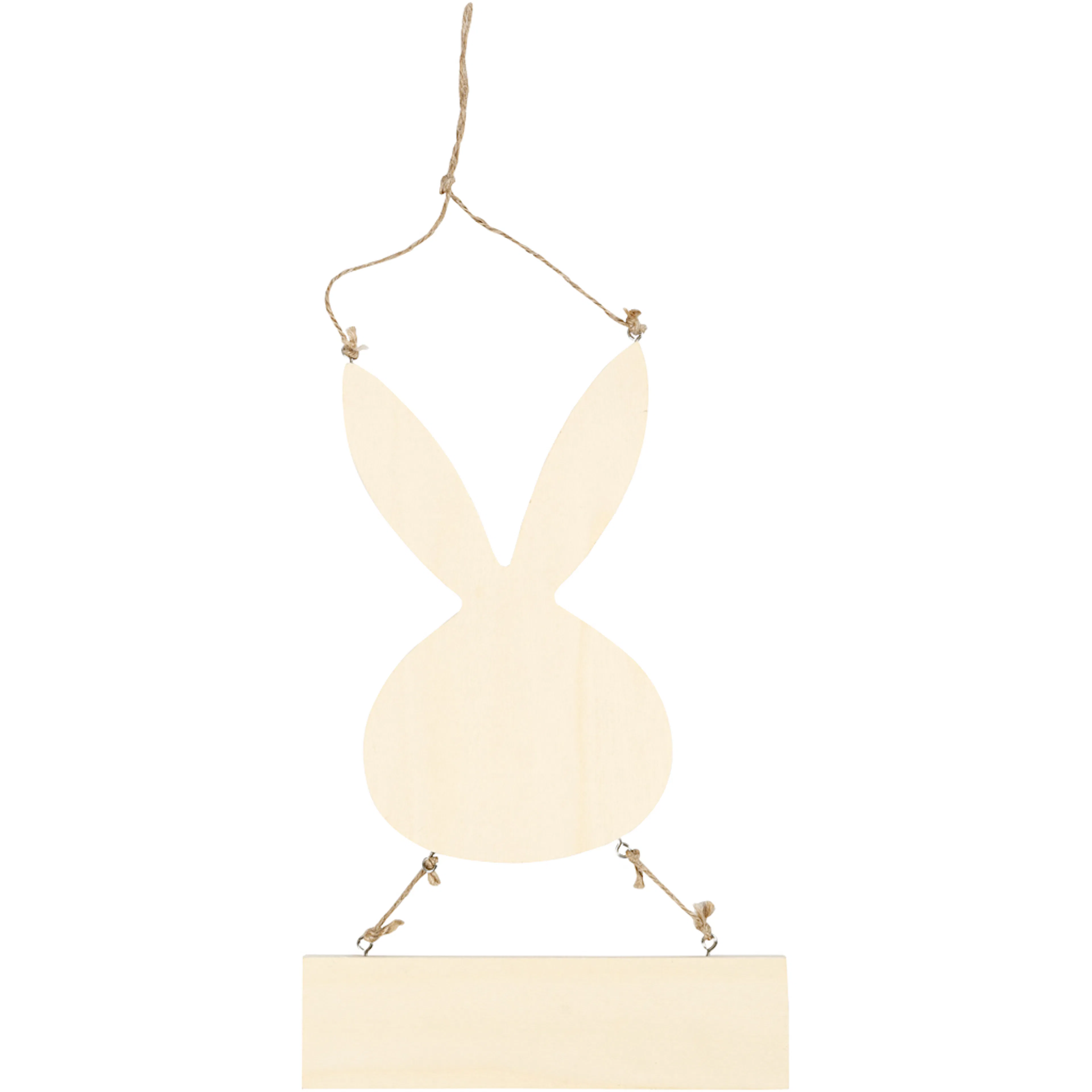Figurer Creativ Company Hare med Skilt 1 stk