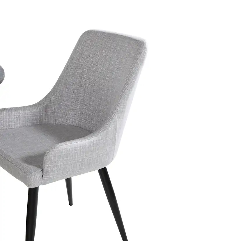 Spisegruppe Venture Home Estelle med 4 Plake Stoler Polyester