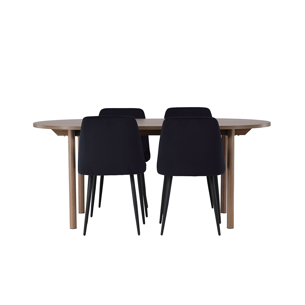 Spisegruppe Venture Home Andy med 4 Night Stoler