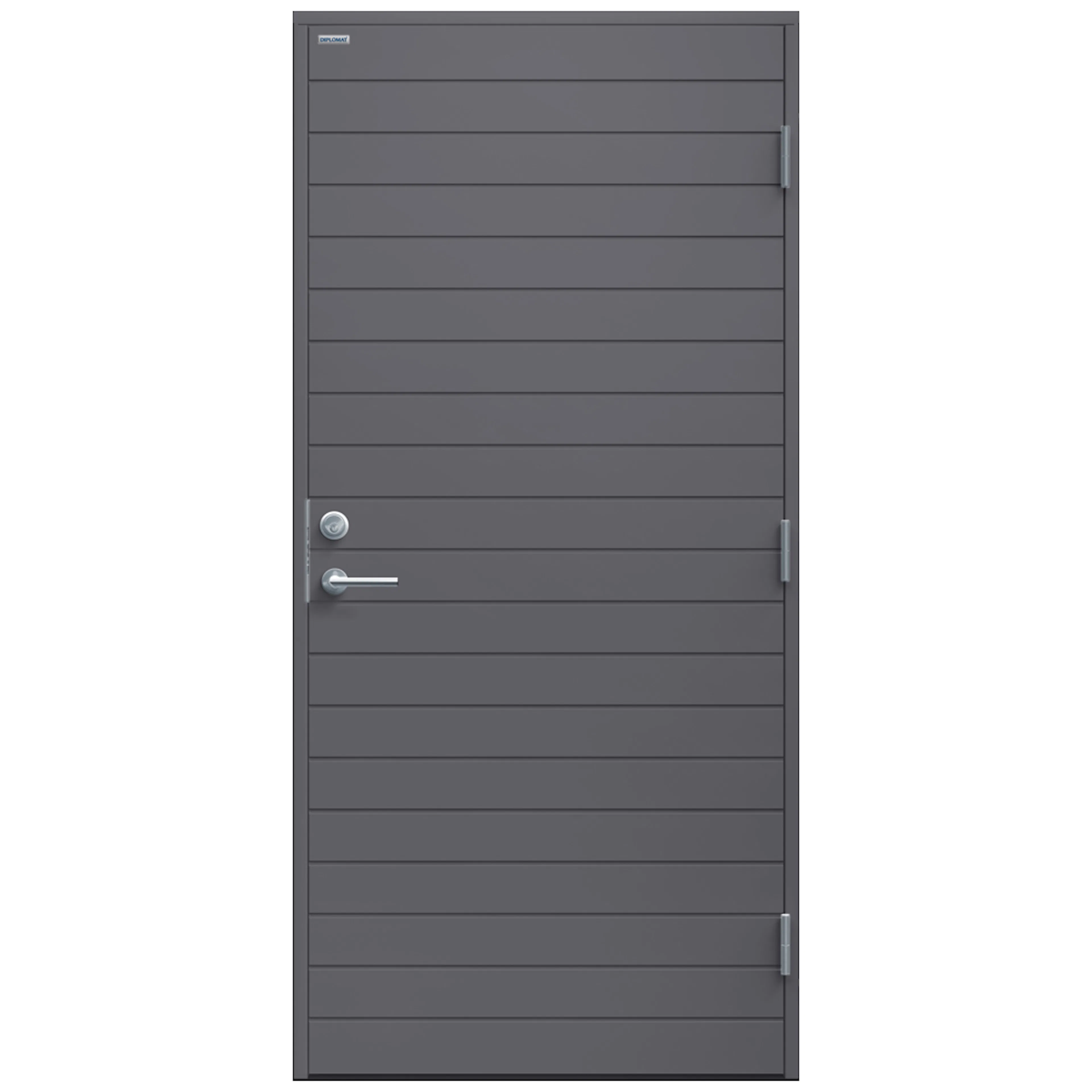 DØR YD INGELA TETT 10X21V S-6502-B BxH: 100x210 cm, Grå 6502-B, Venstre