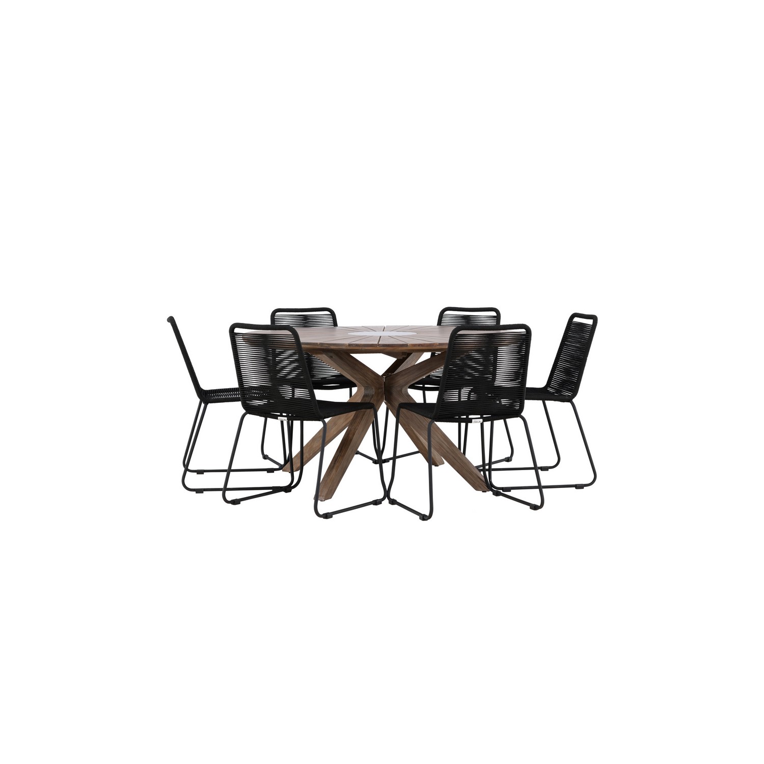 Hagegruppe Venture Home Rosario med 6 Lindos Stoler