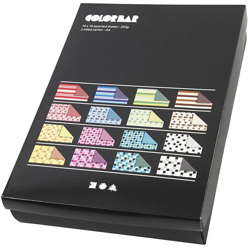Rivekartong Creativ Company Color Bar Ass Farger A4 210x297 mm 250 g 1 Pk