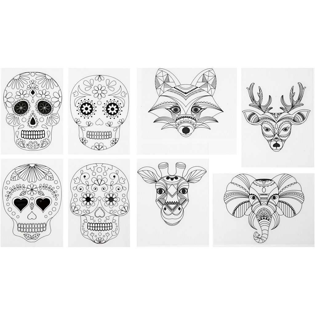 Krympeplast Creativ Company med Motiv Matt Transparent 36 ark/1 Pk