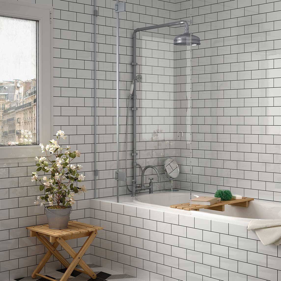 Flis Arredo Ceramicas Vilar Albaro Hvit Slett Blank 7,5x15