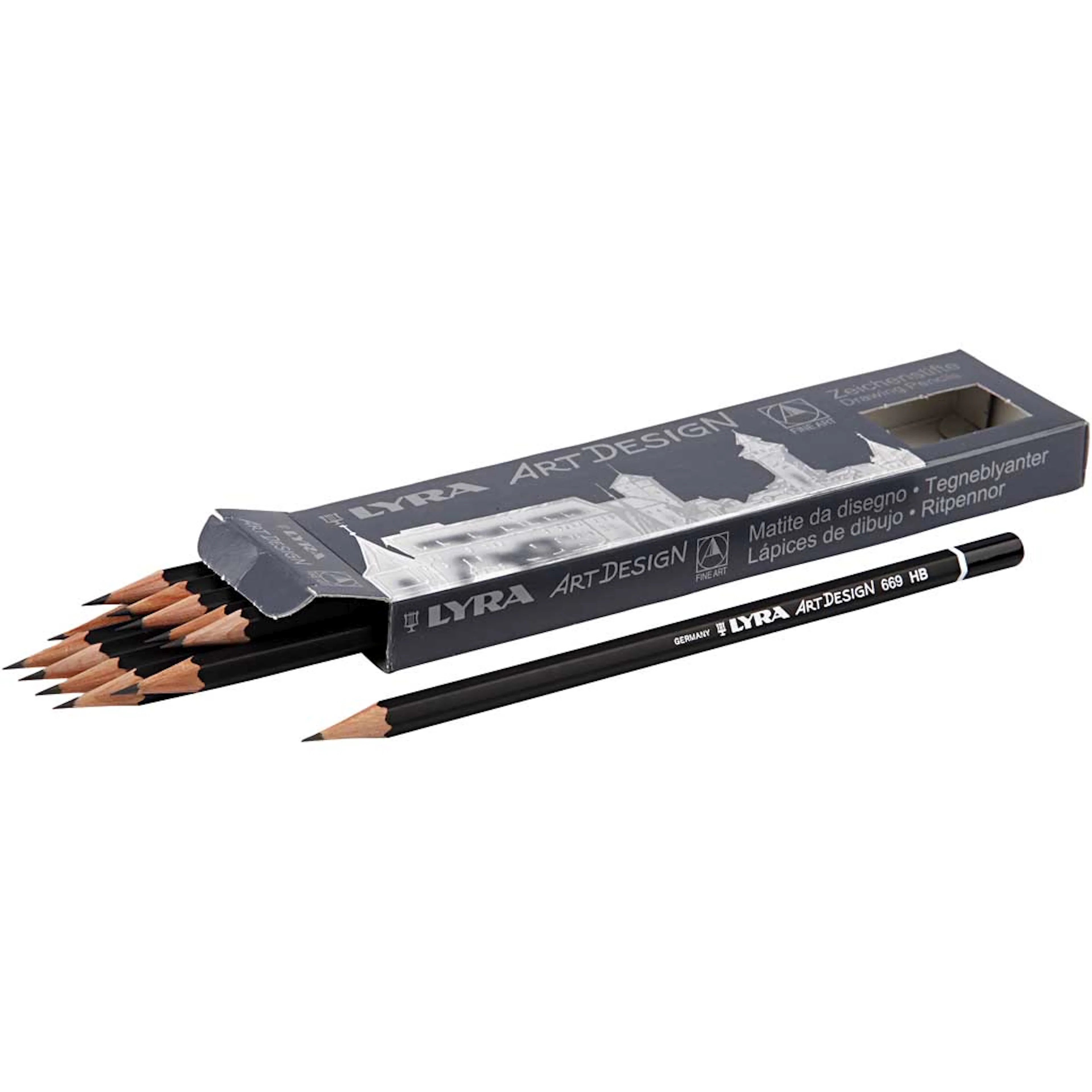 Blyant Creativ Company Art Design 6,9 mm Hardhet HB Kjerne 18 mm 12 stk/1 Pk