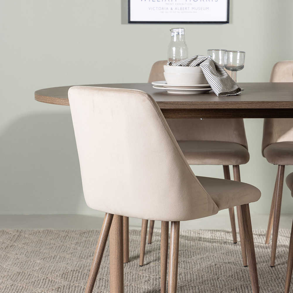 Spisegruppe Venture Home Andy med 4 stk Night Stoler
