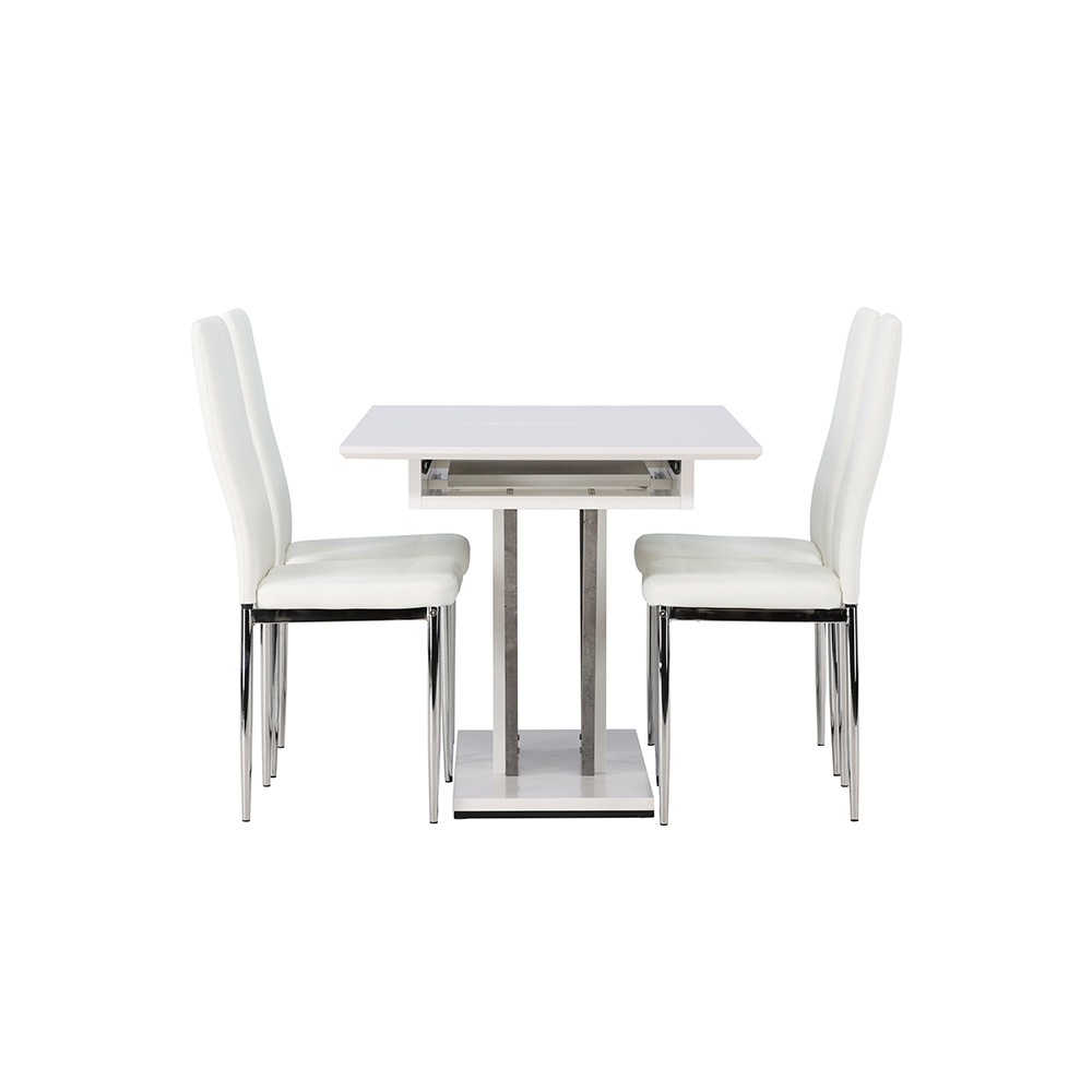 Spisegruppe Venture Home Disa med 4 Pastill Stoler