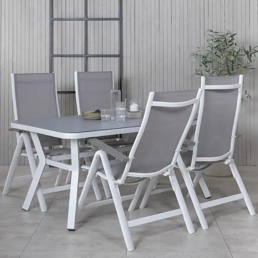 Spisegruppe Venture Home Vyn med 4 Arz Spisestoler