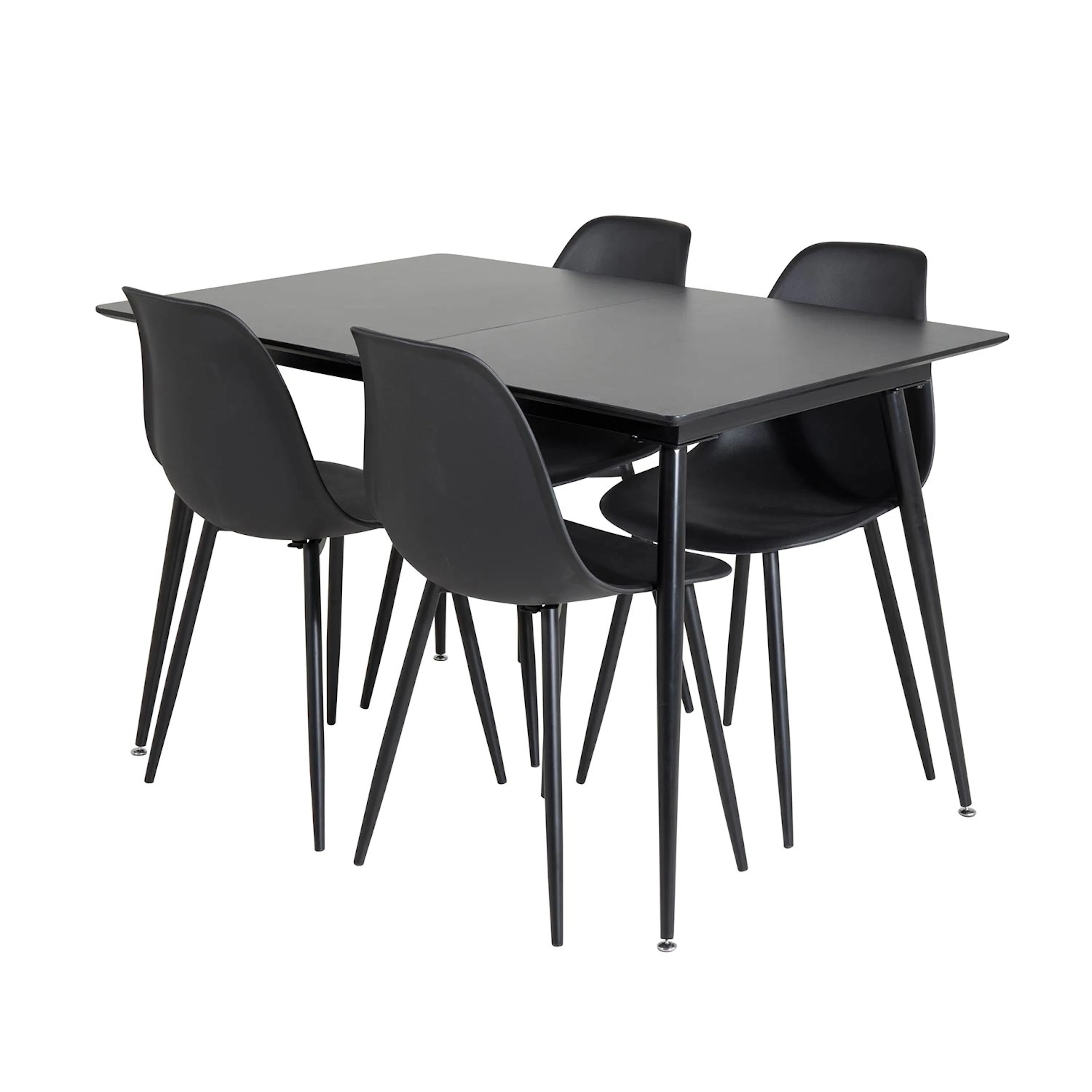 Spisegruppe Venture Home Silvia med Innleggsplate og 4 Pop Stoler