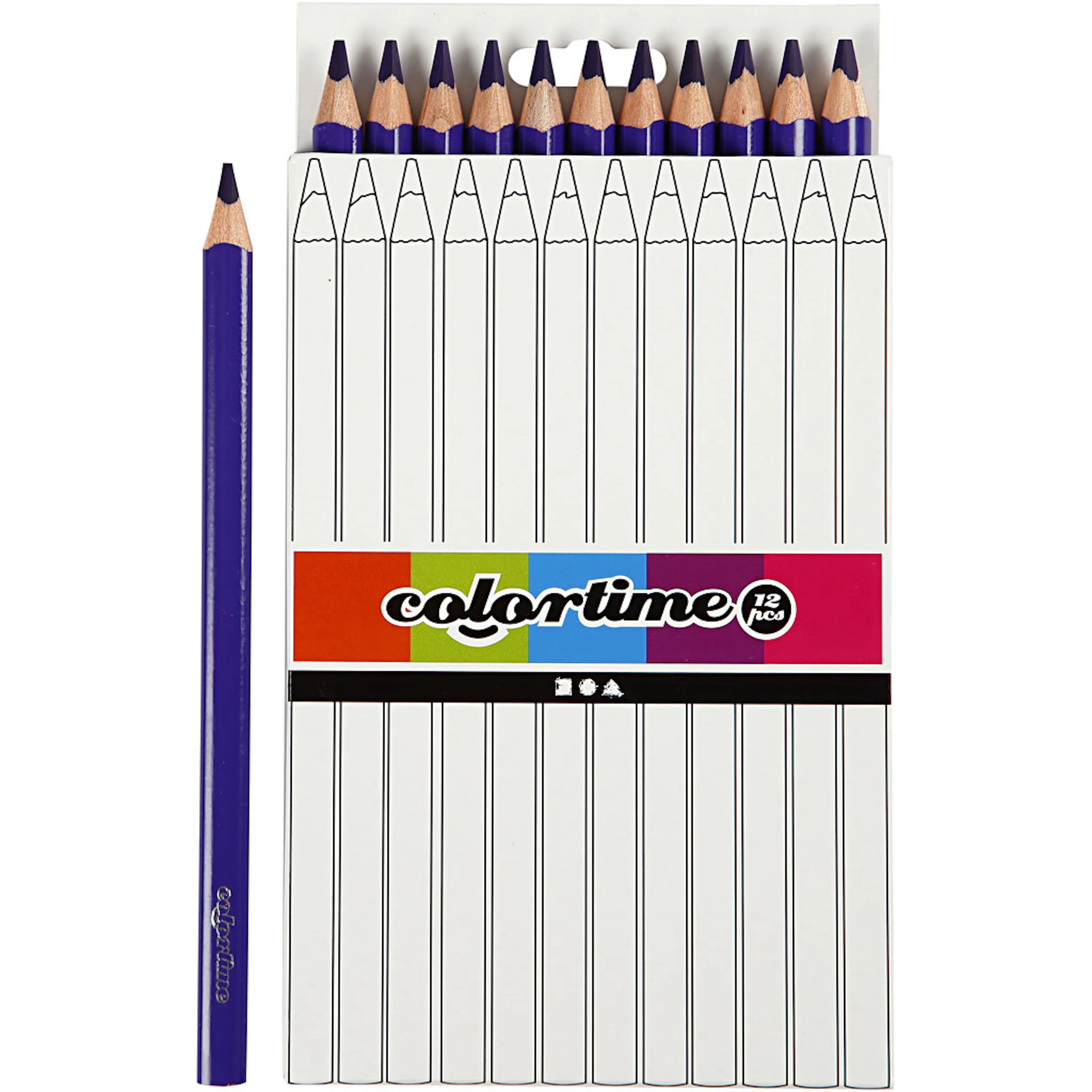 Fargeblyanter Creativ Company Colortime Jumbo 12 stk/1 Pk