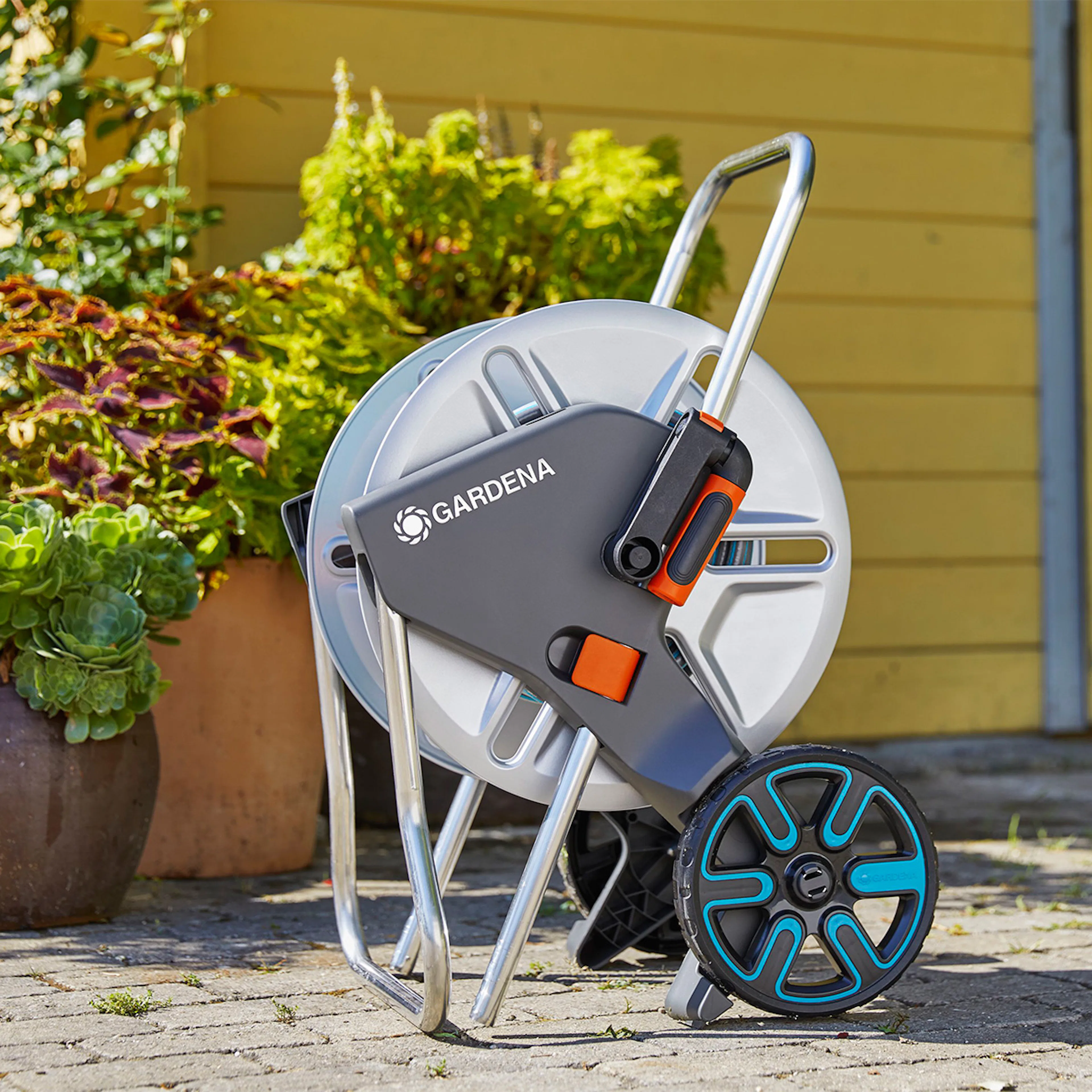 Slangevogn Gardena CleverRoll M Metall Sett 25 m