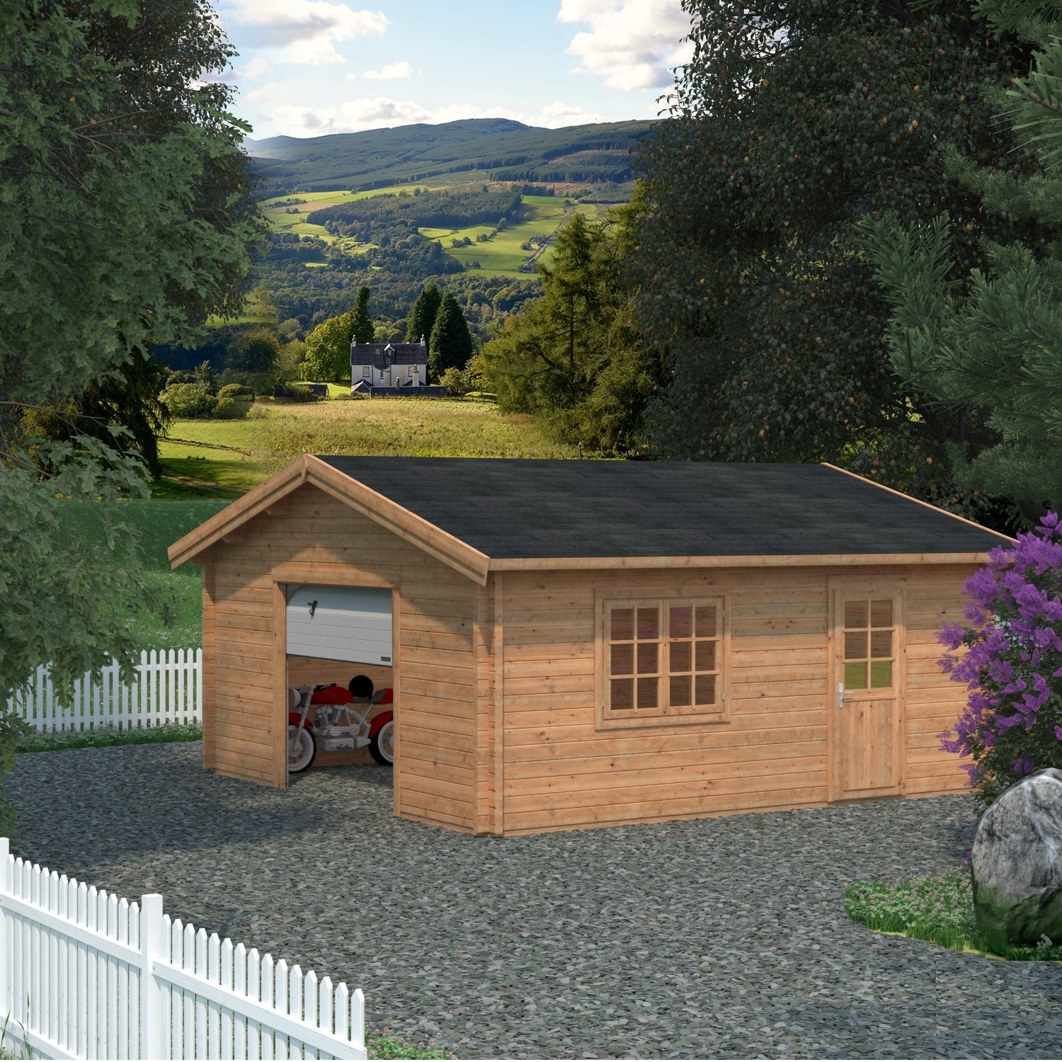 Garasjebod Palmako Roger 27,7 m2 med Leddport