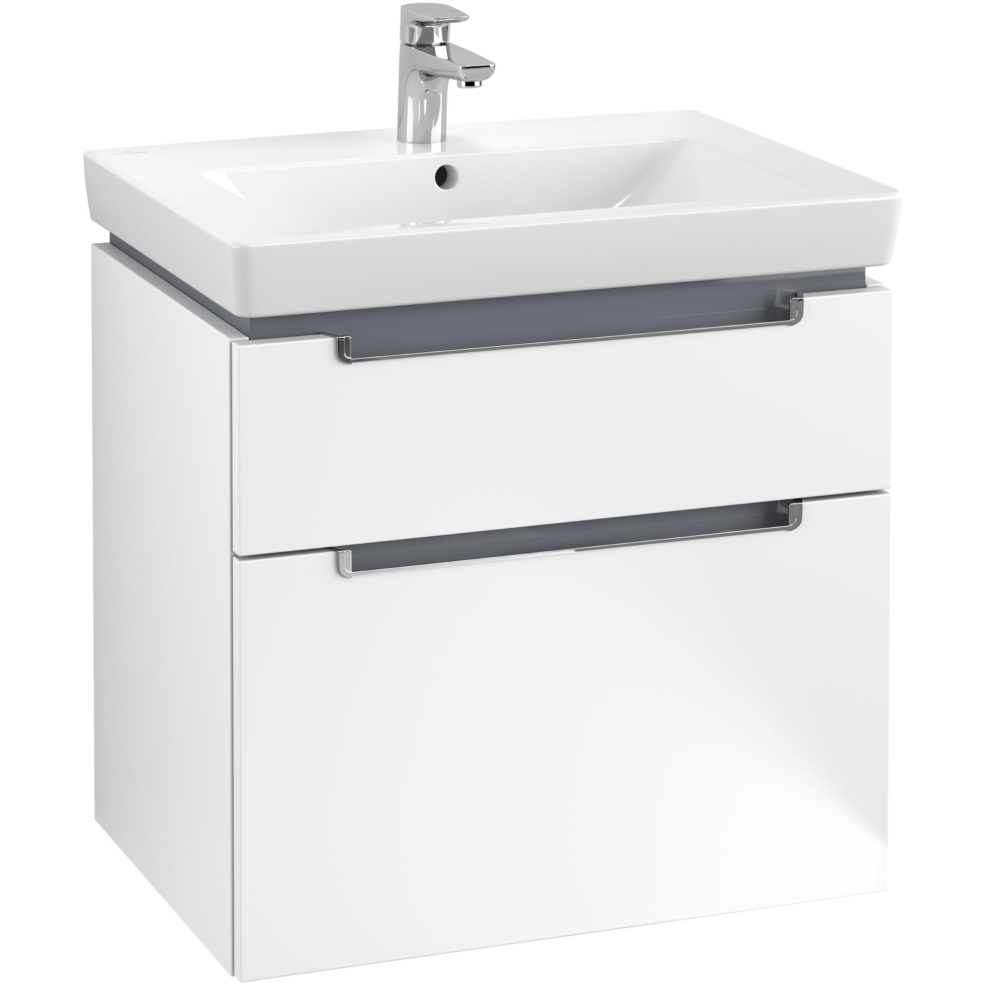 Tvättställsskåp Villeroy & Boch Subway 2.0 med 2 Lådor | badrum - badrumsmobler - tvattstallsskap-och-kommod | KakelKungen