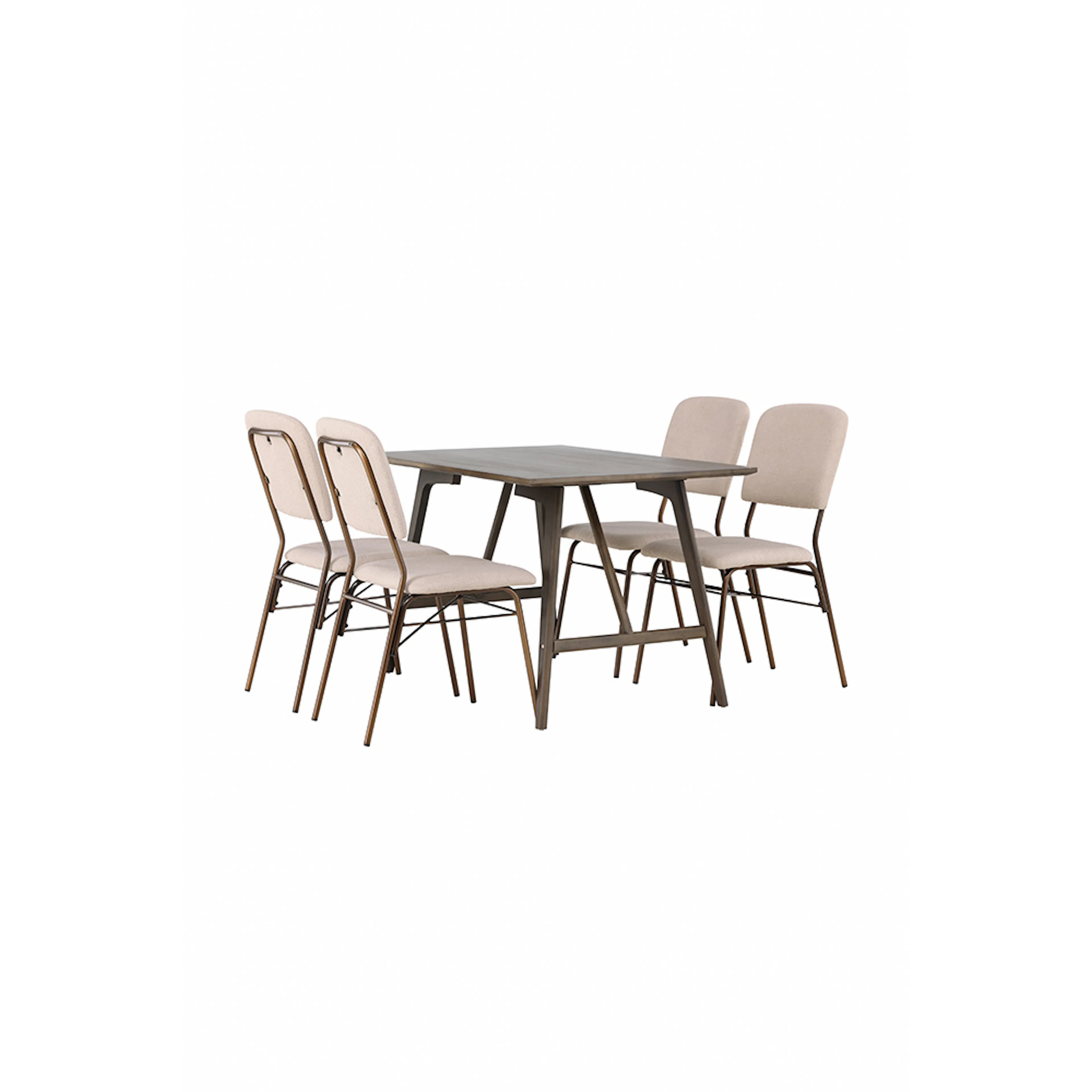 Spisegruppe Venture Home Kaseidon med 4 stk Seda Stoler
