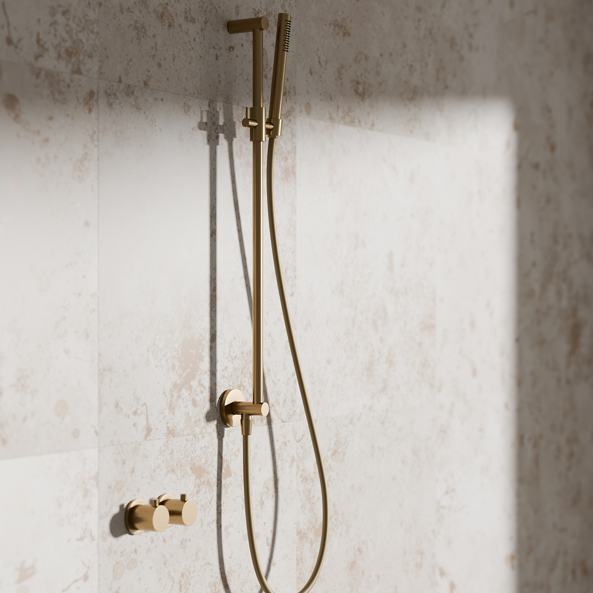 Takduschset Scandtap Steel Harmonized 5X för Inbyggnad