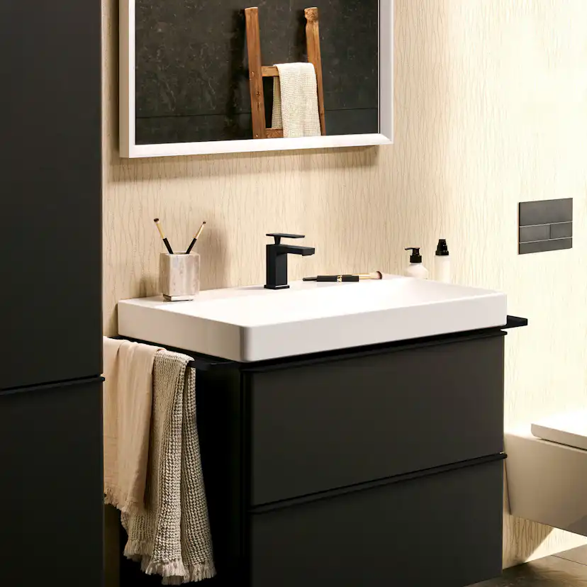 Servantbatteri Hansgrohe Tecturis E 80 CoolStart uten Bunnventil