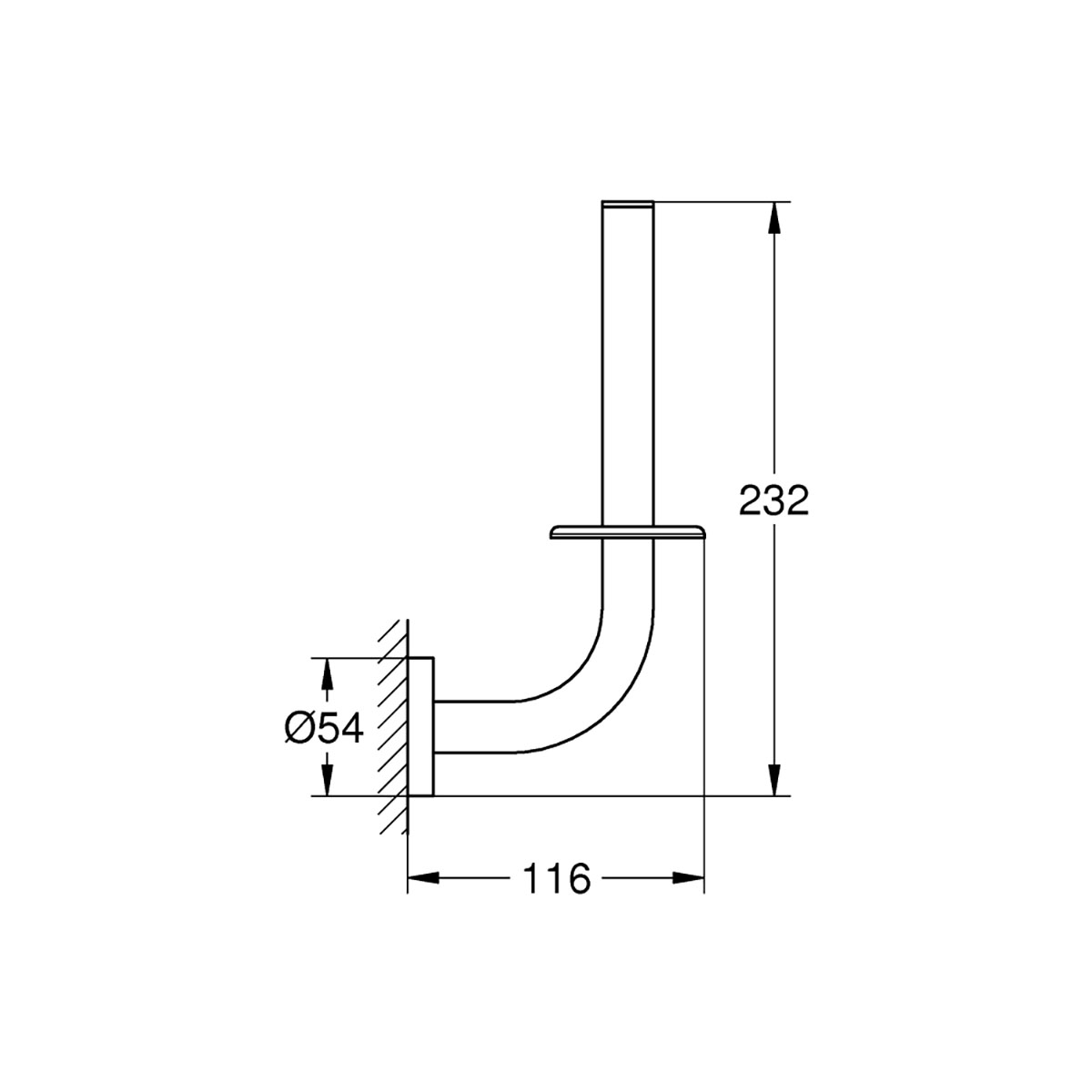Toalettpappershållare Grohe Essentials 235 mm