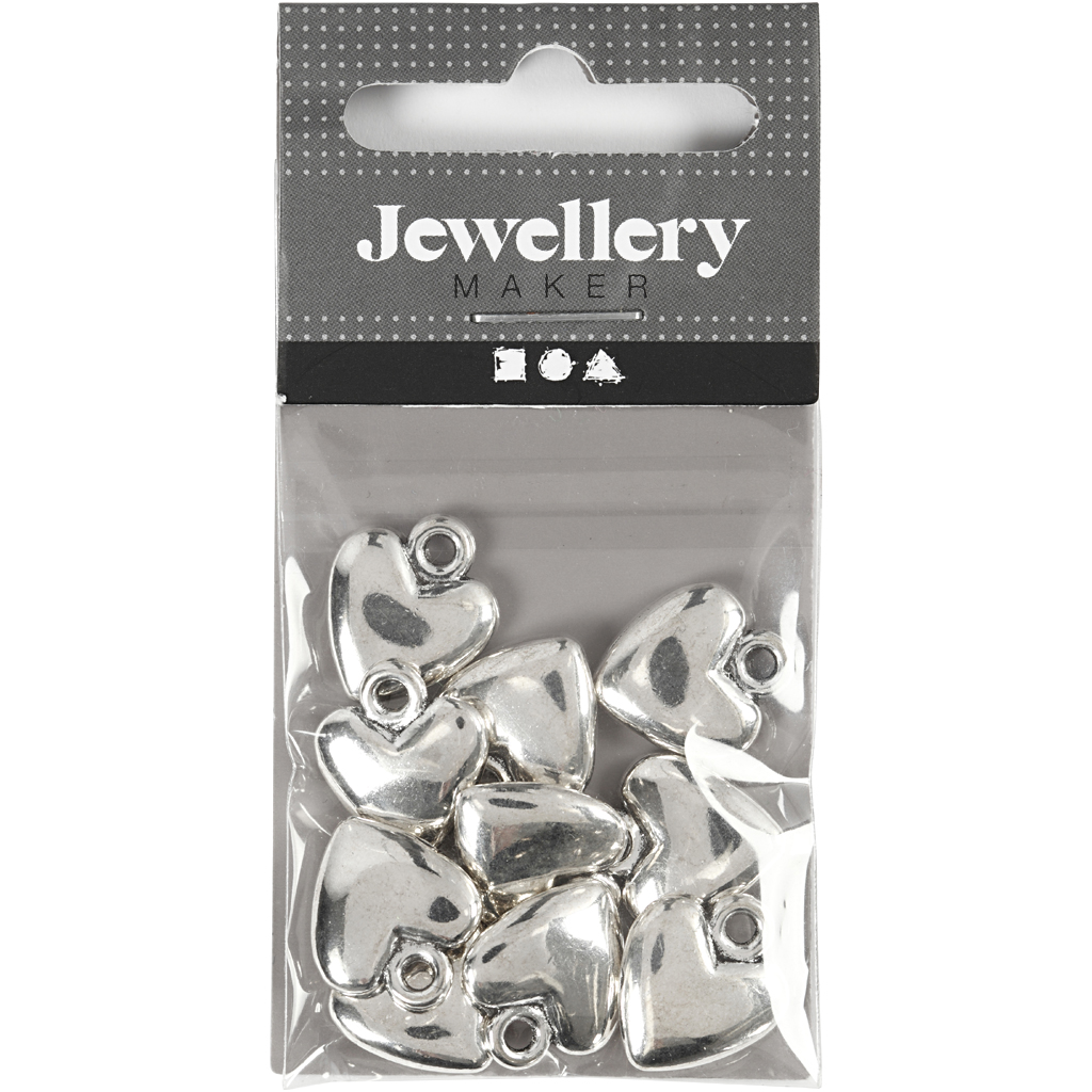 Hjerter Creativ Company 13x15 mm 10-pk