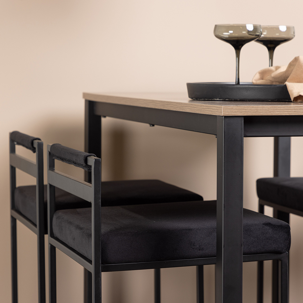 Spisegruppe Venture Home Camden med 4 Opelika Stoler