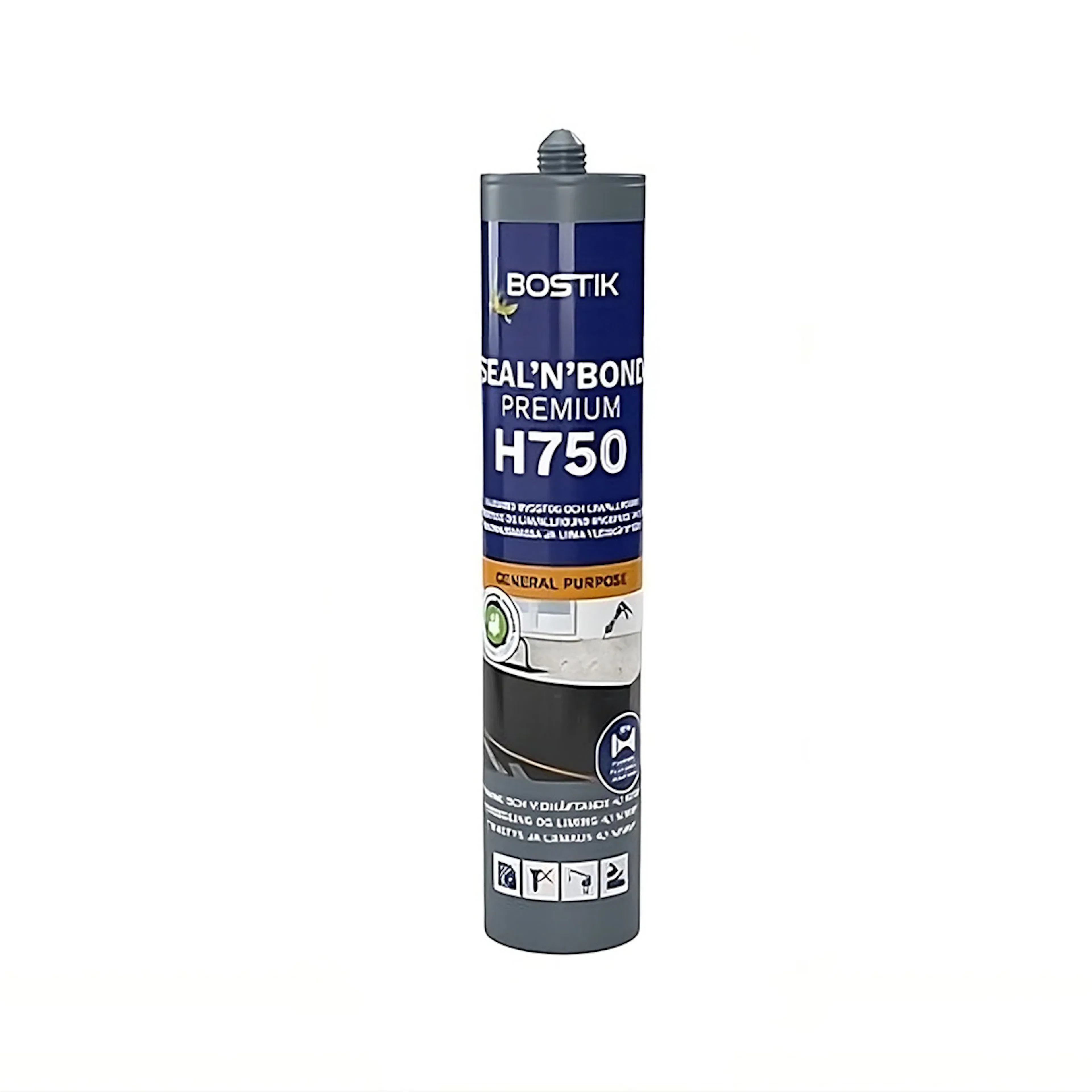 Bostik H750 Seal'N'Bond Premium Grå S3005-R80B -290ml Grå