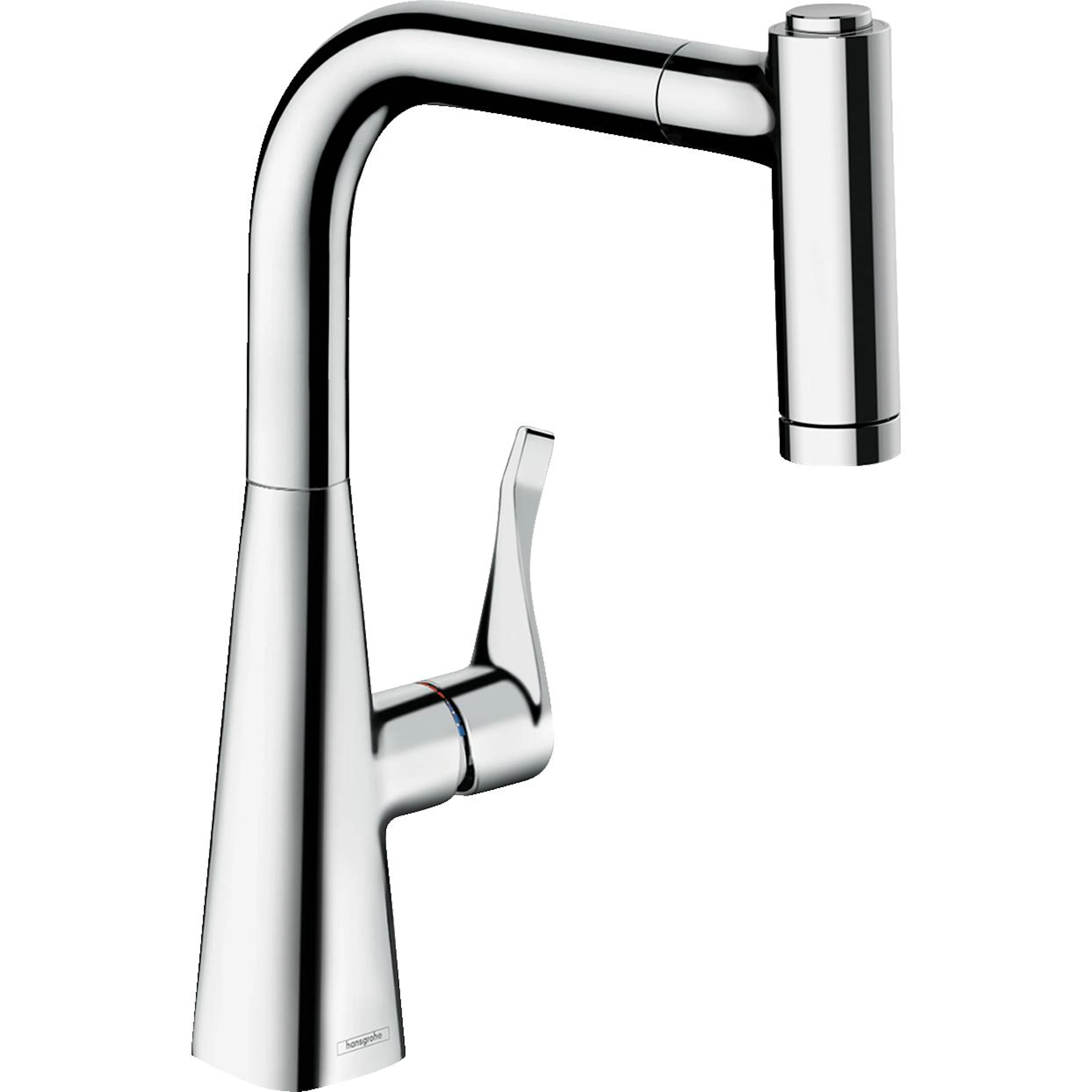 Kjøkkenbatteri Hansgrohe Metris M71 med Uttrekkbar Tut