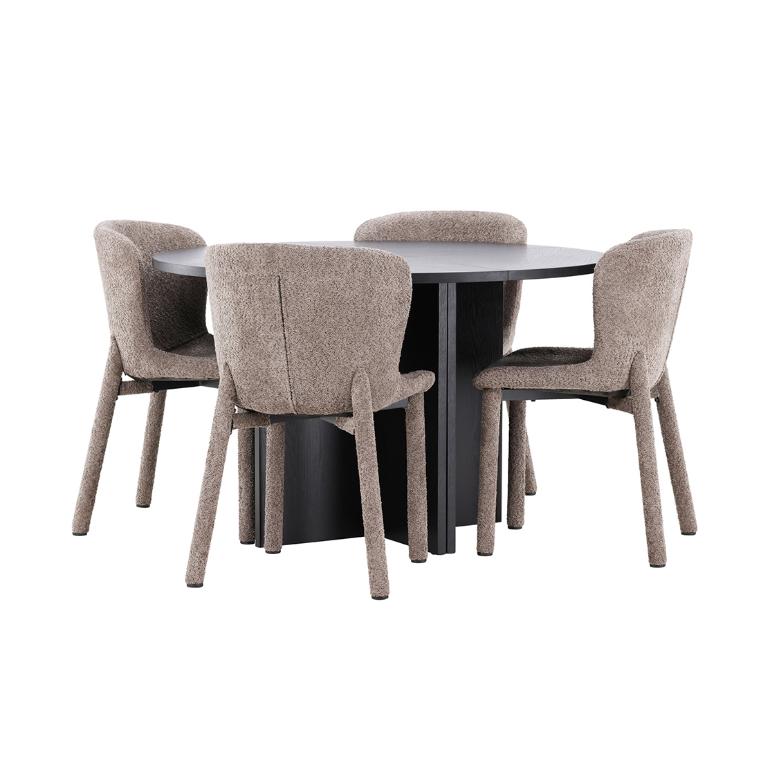 Spisegruppe Venture Home Strada Ø120 cm med 4st Astoria Spisestoler