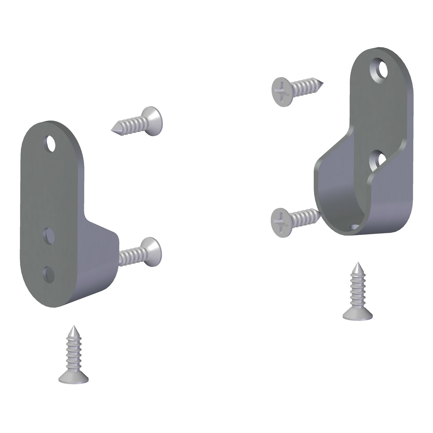 Feste for Garderobestang Lundbergs Vegg Wide 2-Pk