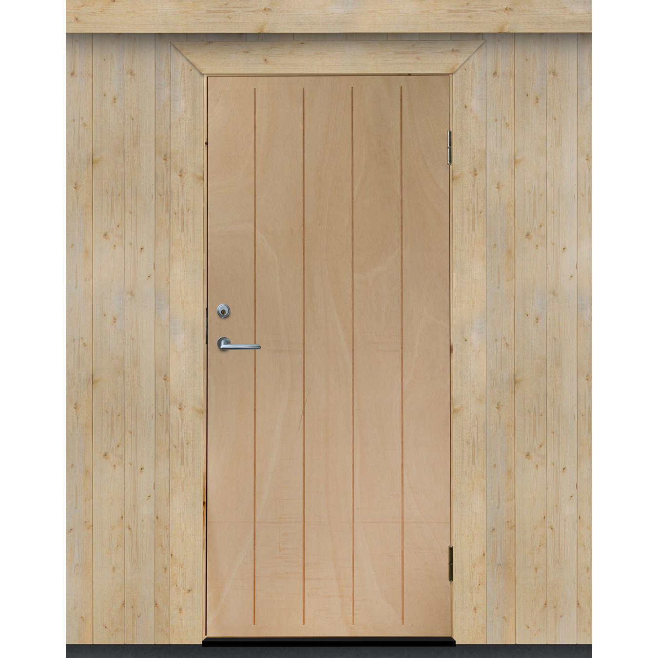 Lagderdør Jabo Ubehandlet Sporfrest Plywood 9x20 dm