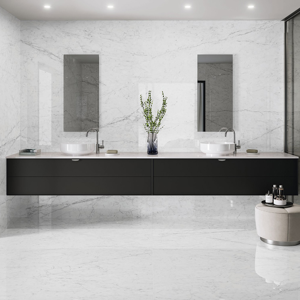 Fliser Lhådös Carrara Marmor Blank 60x120 cm
