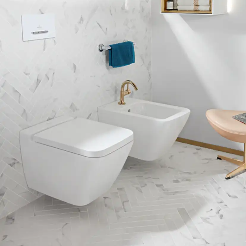 Vägghängd toalett Villeroy & Boch Finion 4664R0R1 Vit Alpin med Ceramic Plus