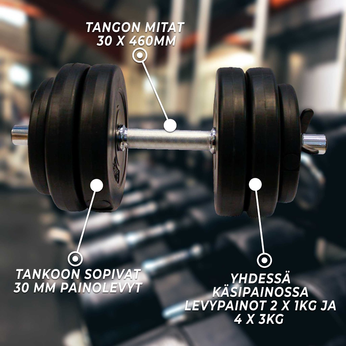 Manualer Fitn Shape 2 stk 30 kg Justerbar