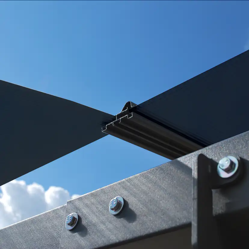 Carport Canopia av Palram Alpine i metall for bobiler 3,6x6,5 m
