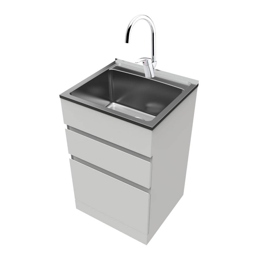 Vaskebenk Nordic Tech NTB 5 med Kjøkkenbatteri Damixa Space