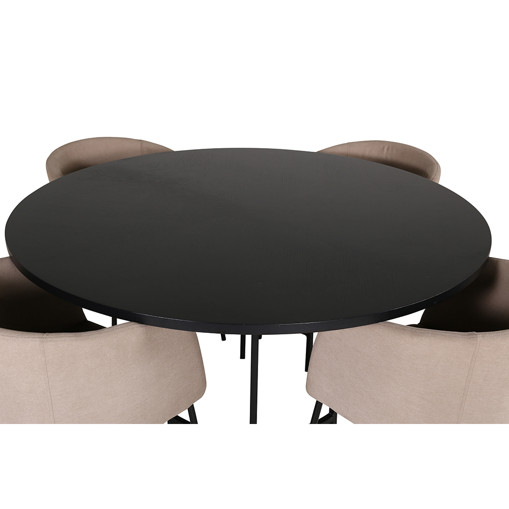 Spisegruppe furniture/fashion Copenhagen Ø140 cm med 4 Berit Stoler