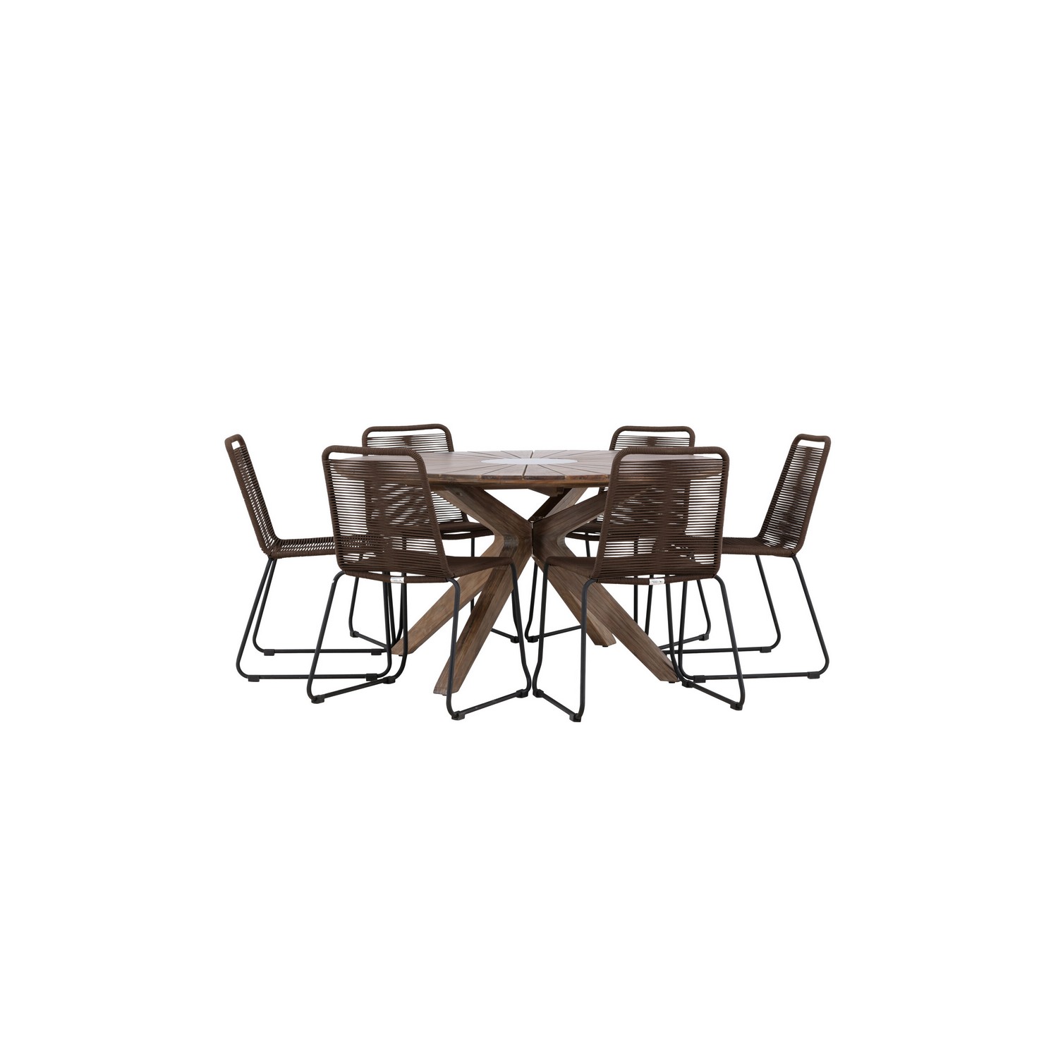 Hagegruppe Venture Home Rosario med 6 Lindos Stoler