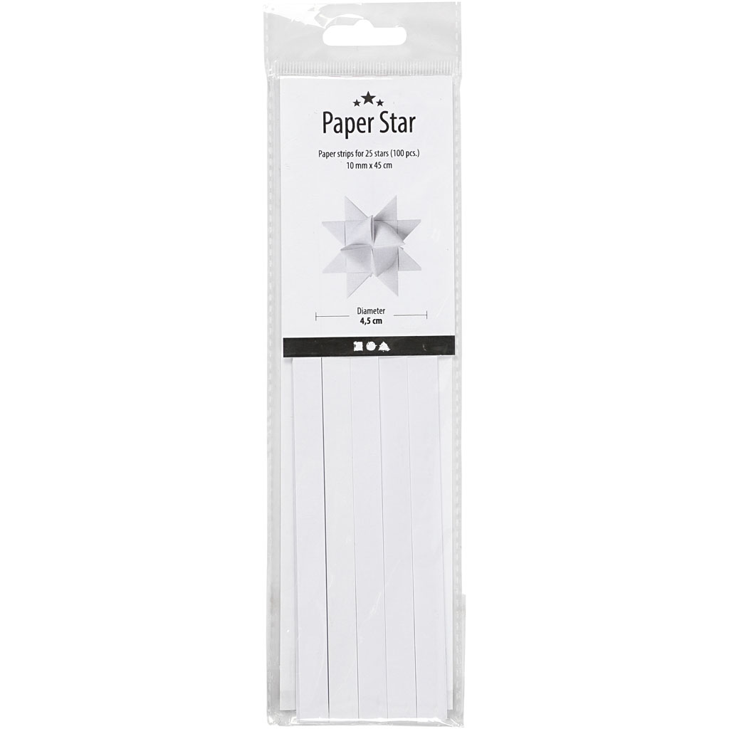 Stjernestrimler Creativ Company BxD 1x4,5 cm 100 strimler/1 Pk