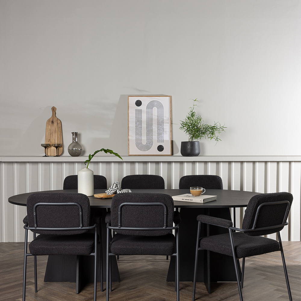 Spisegruppe Venture Home Bootcut med 6 stk Yesterday Stoler