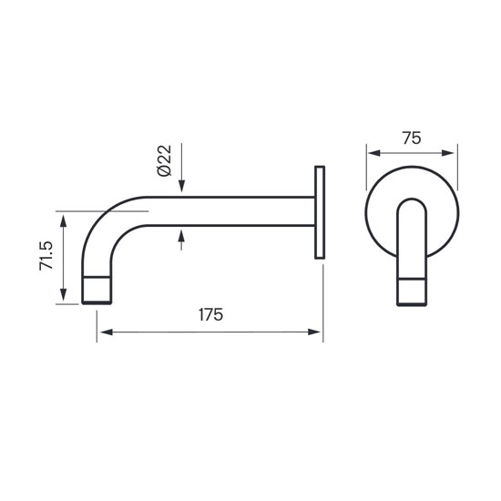 Badkarspip Tapwell BOX Pip 006