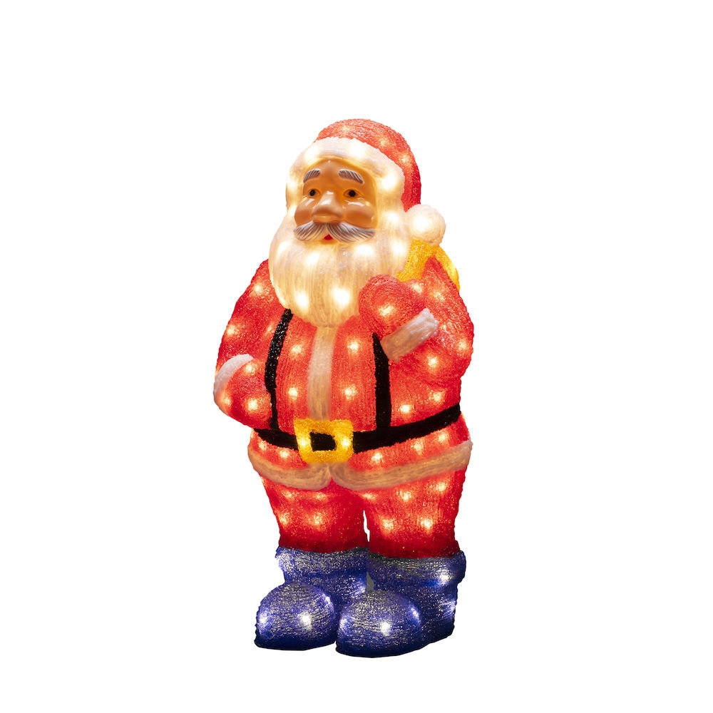 Dekorasjonsfigur Gnosjö Konstsmide Nisse akryl 55cm 104 LED