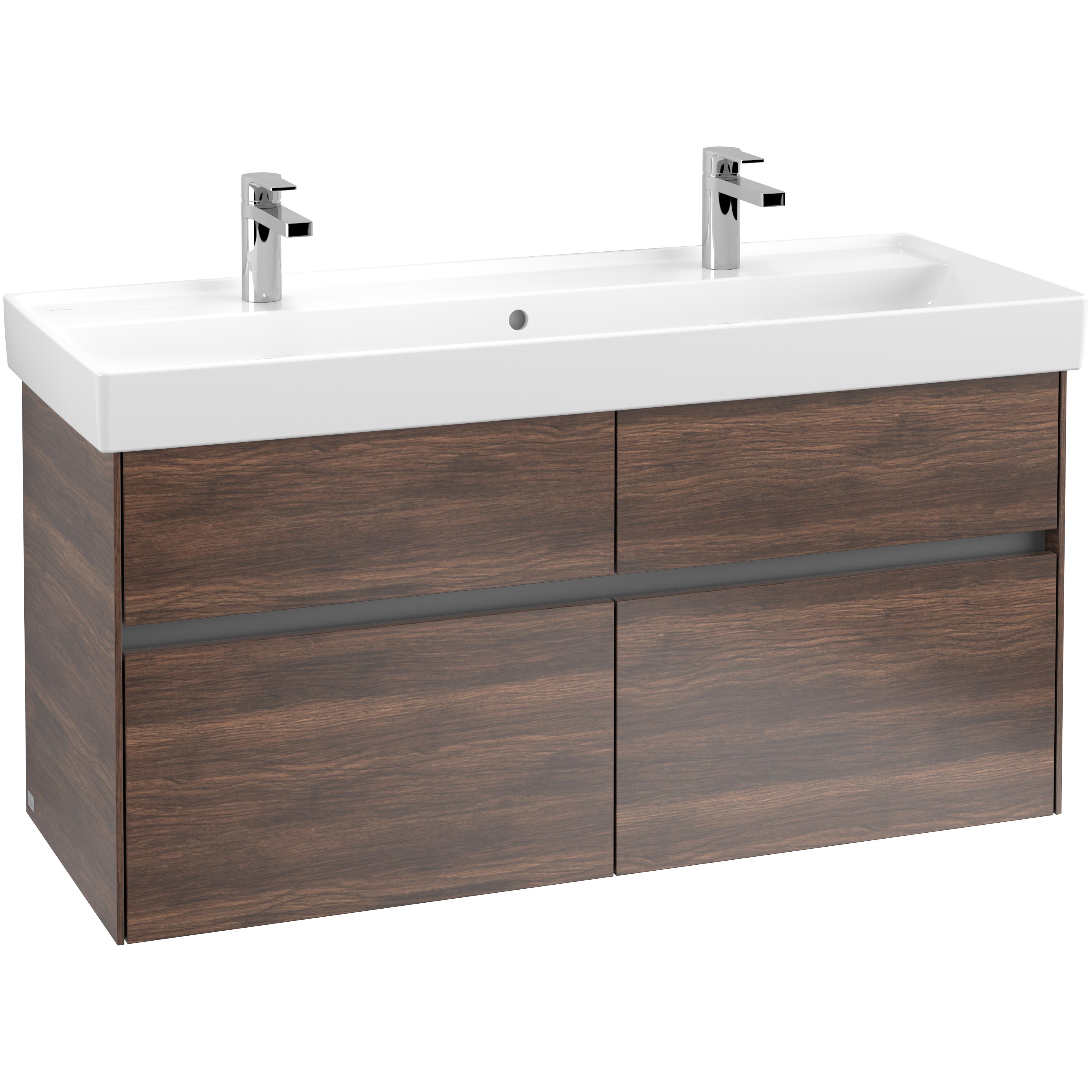 Tvättställsskåp Villeroy & Boch Collaro 115 cm med 4 Lådor för Inbyggt Skåpstvättställ