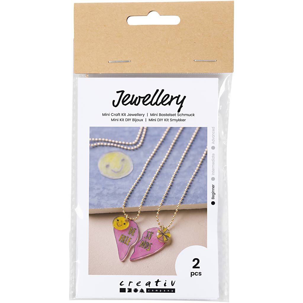 Smykker Creativ Company Mini DIY Kit Vennskapssmykke i Krympeplast