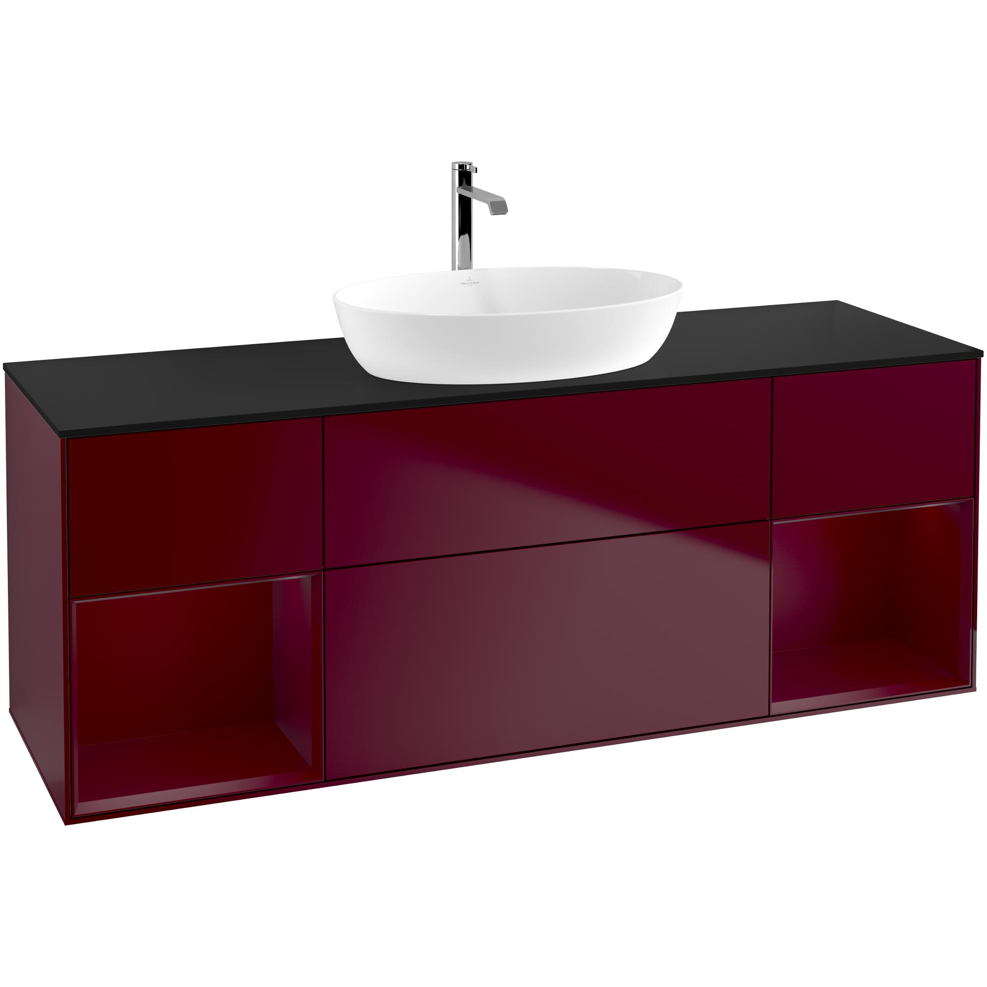 Tvättställsskåp Villeroy & Boch Finion med Två Hyllor och Bänkskiva för Fristående Tvättställ från Artis & Collaro | badrum - badrumsmobler - tvattstallsskap-och-kommod | KakelKungen